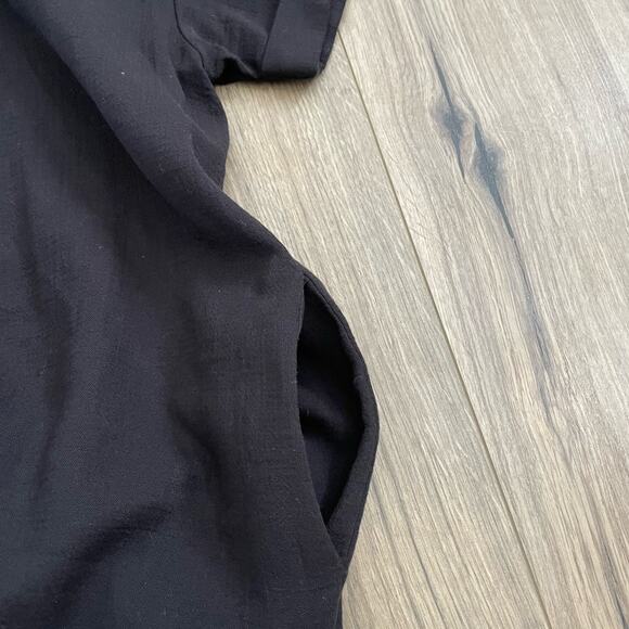 HATCH Maternity Dress Black Size 0 Short Sleeve Button Down Pregnant Nursing - Picture 10 of 12